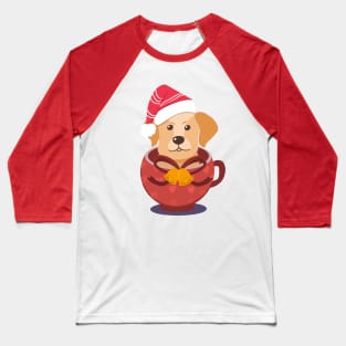 Cute Beagles Puppy In A Cup | Merry Christmas Baseball T-Shirt